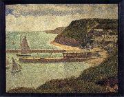 Georges Seurat The Flux of Port en bessin oil on canvas